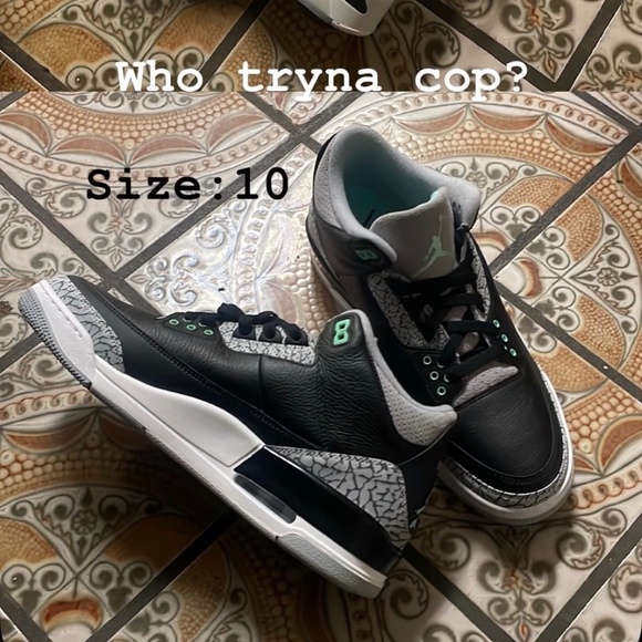 Air Jordan 3  Retro jordan 3s “Green Glow”